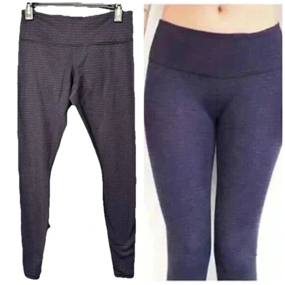 Lululemon Wunder Under Pant Leggings 8 Sweater Knit Black Swan Black Creamsicle - Picture 2 of 12